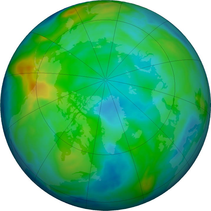 Arctic ozone map for 19 November 2023